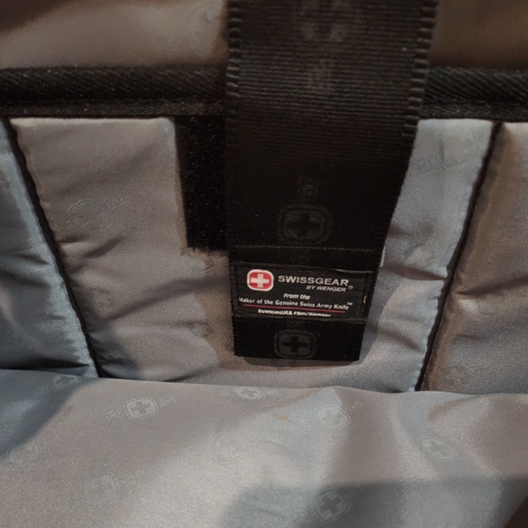 SWISSWEAR Black and Grey Laptop Bag - Picture 4 of 10